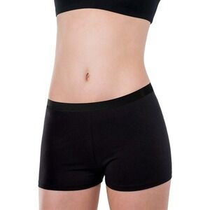 NWT Elita Essentials Boy Leg Brief Black EL4070 SM #90644